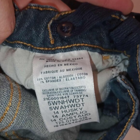 Stylish Boys Wrangler Classic Straight jeans size 14 Husky 5 pocket - Picture 2 of 5